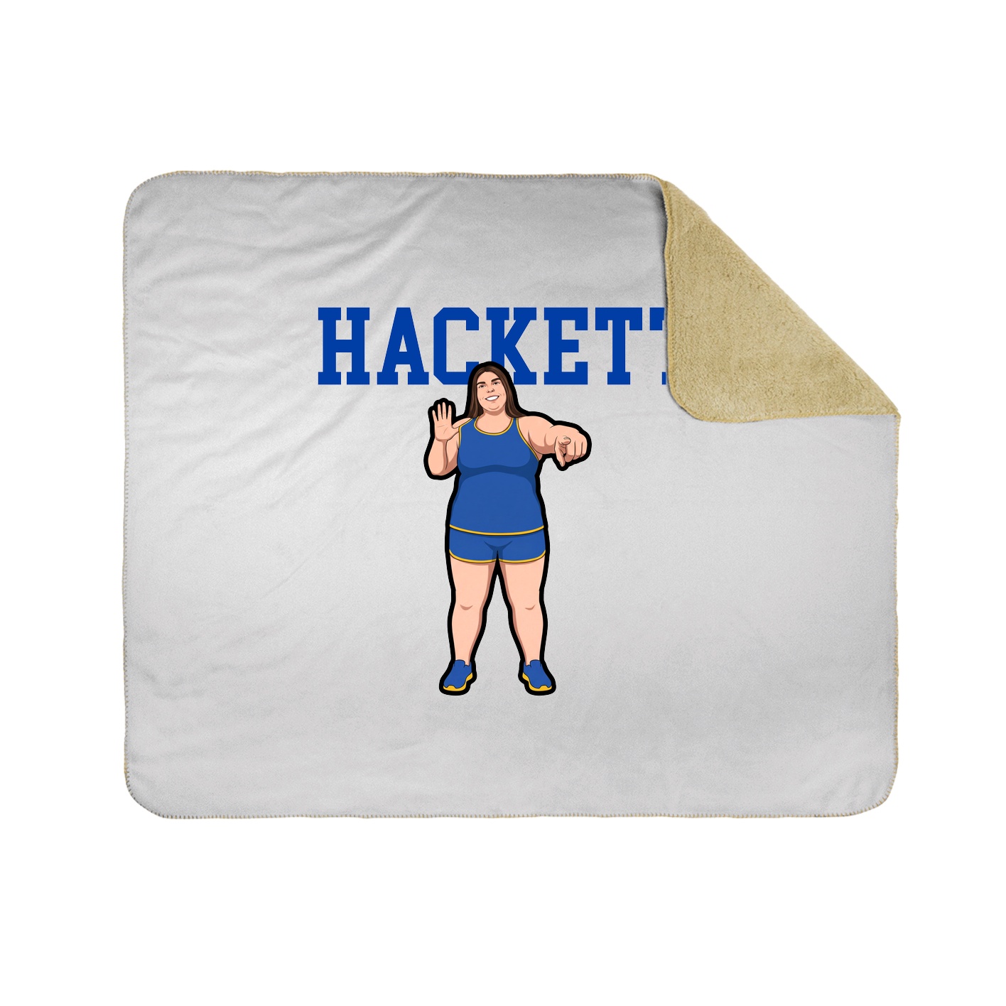 Throw Blanket — Shirsey in White