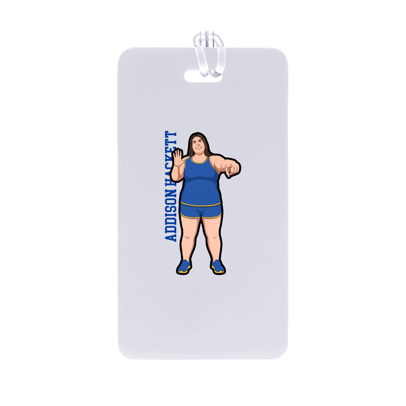 Bag Tag — Name Vertical in Classic