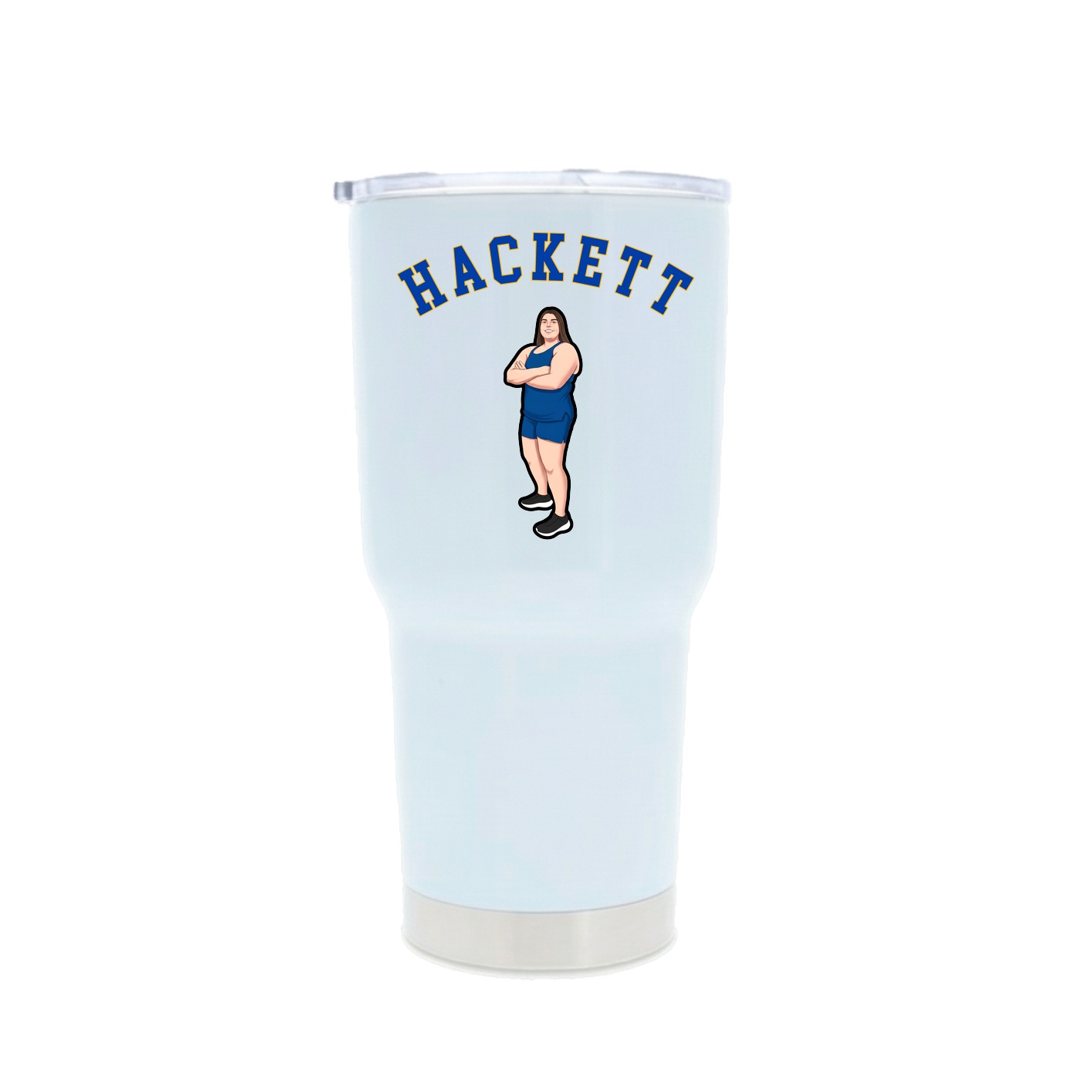 30oz Stainless Steel Tumbler — Shirsey Arch in White