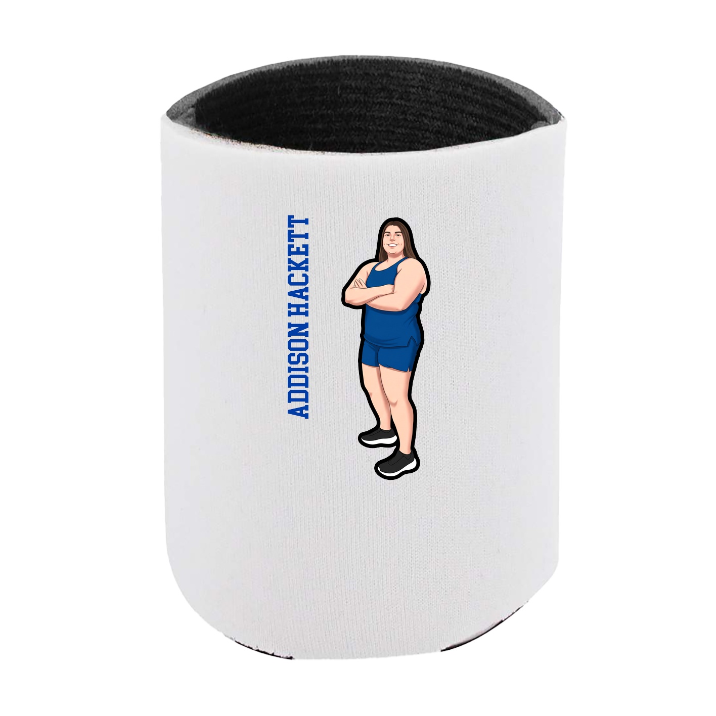 Can Holder — Name Vertical in White
