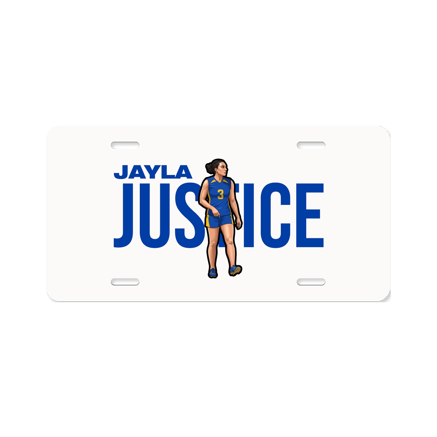 License Plate — Player Name in Classic