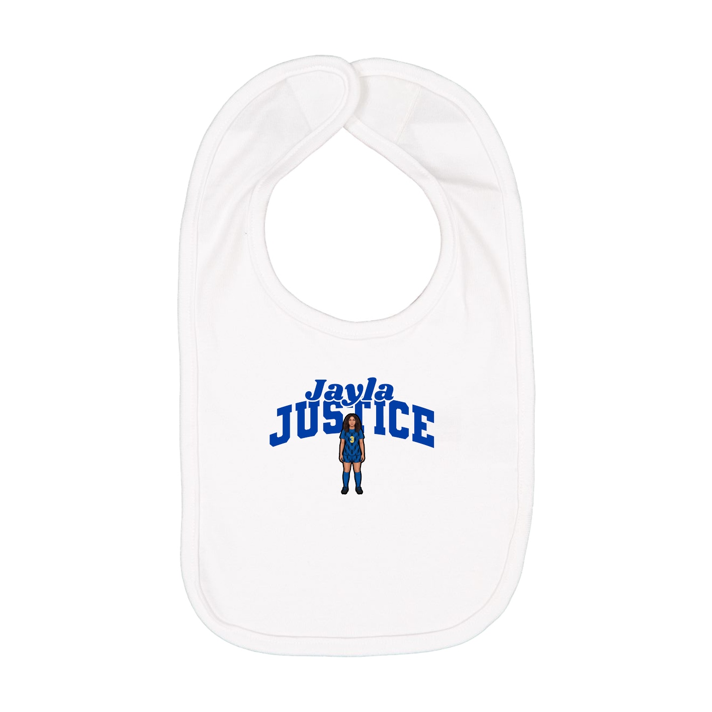 Infant Bib — Signature Arch in White