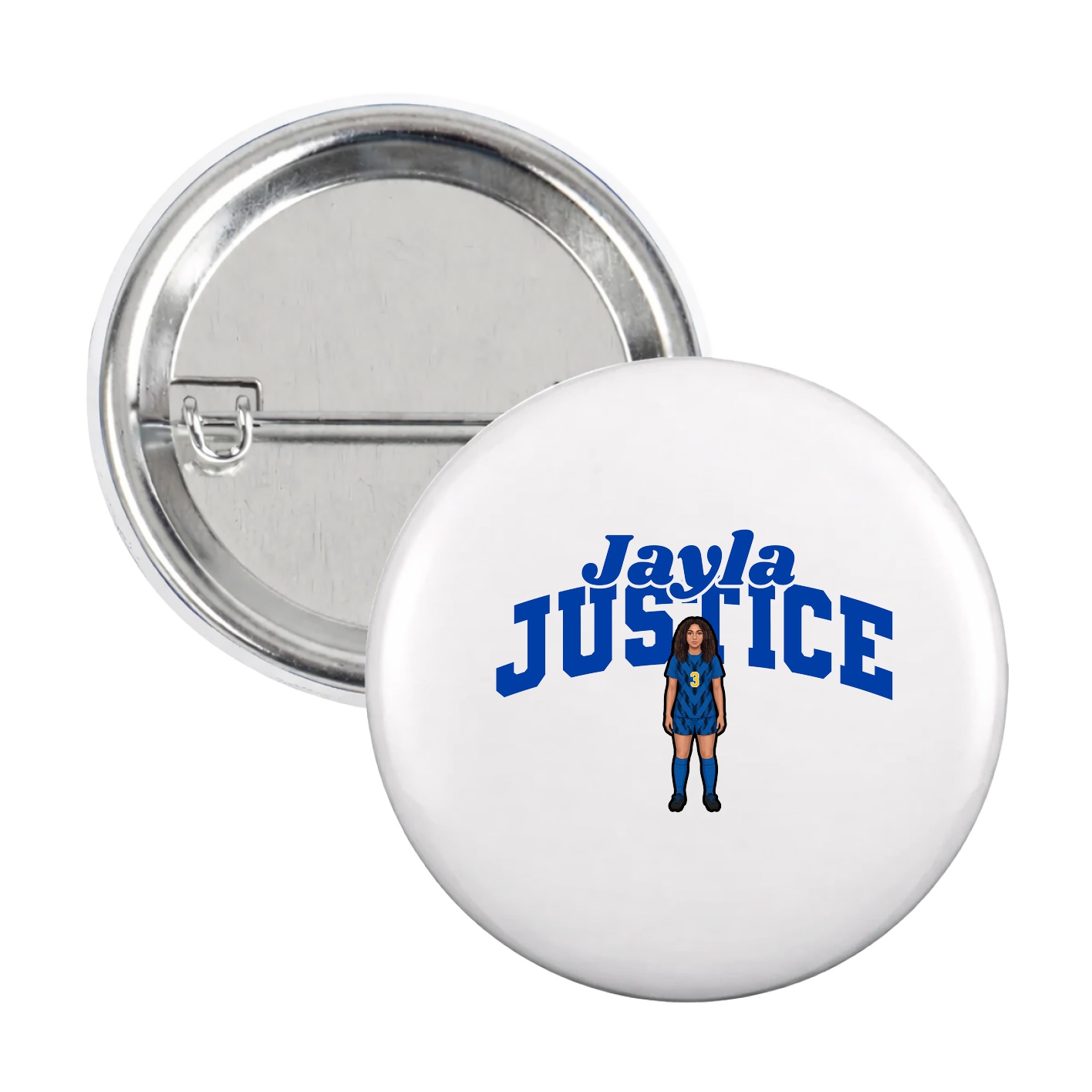 Game Day Button — Signature Arch in White