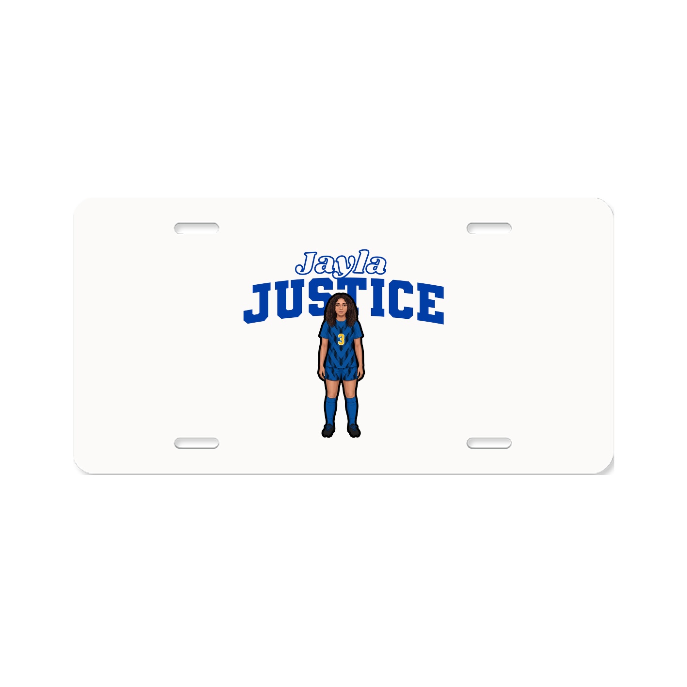 License Plate — Name Arch in Classic