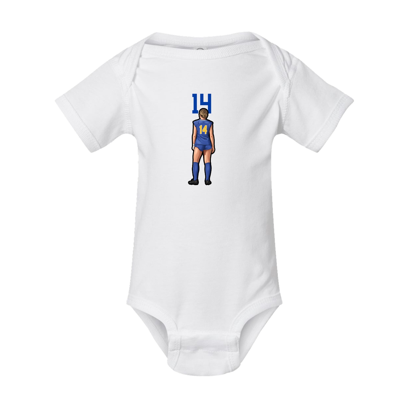 Baby Onesie — Number Top in White