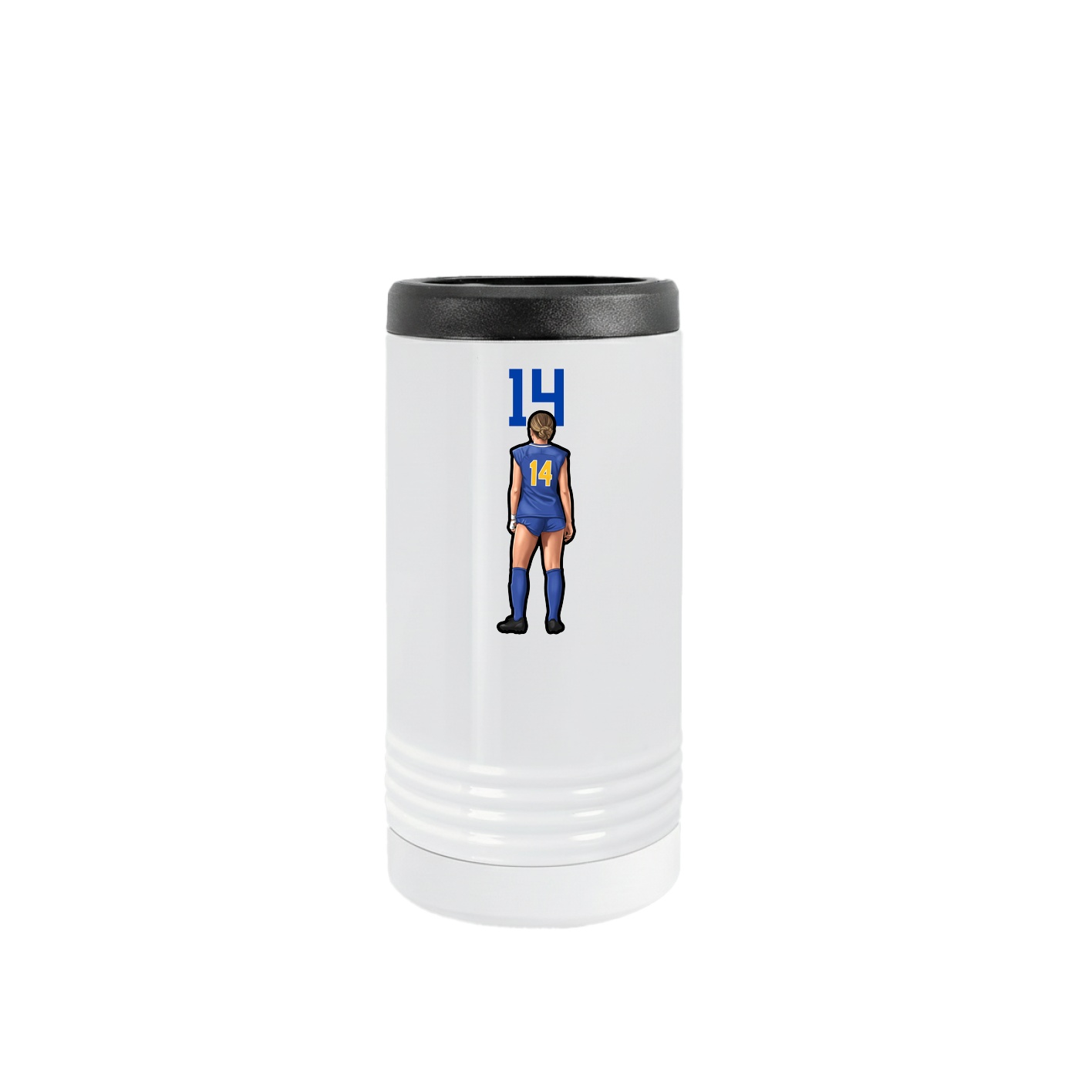 Slim Beverage Holder — Number Top in White