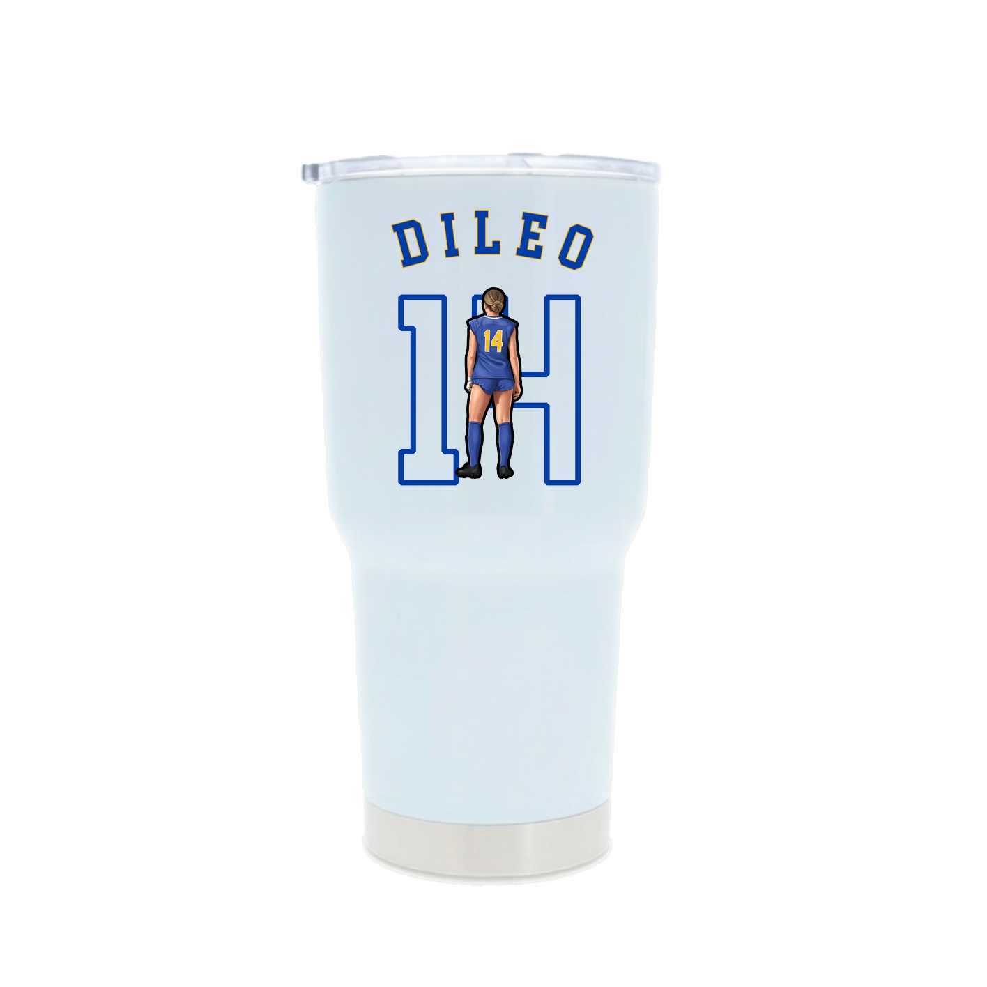 30oz Stainless Steel Tumbler — Shirsey Arch in White