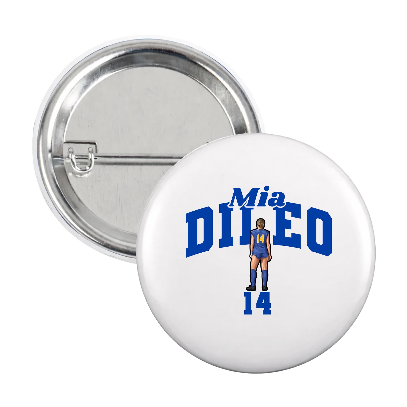 Game Day Button — Signature Arch in White