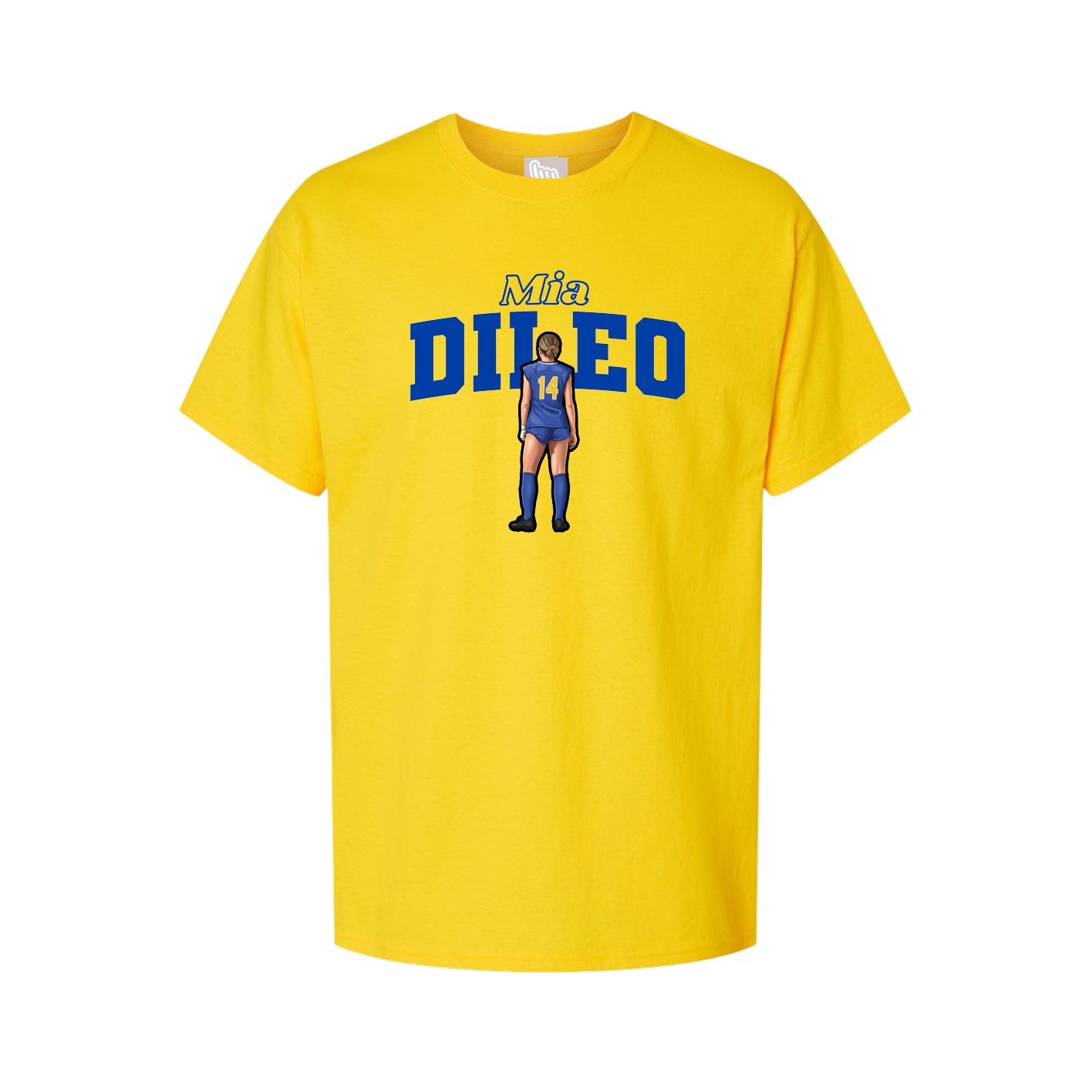 Youth Tee — Name Arch in Gold