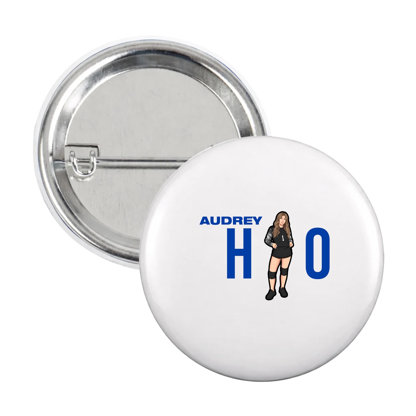 Game Day Button — Player Name in White