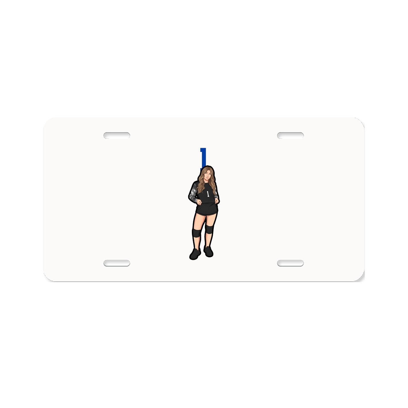 License Plate — Number Top in Classic