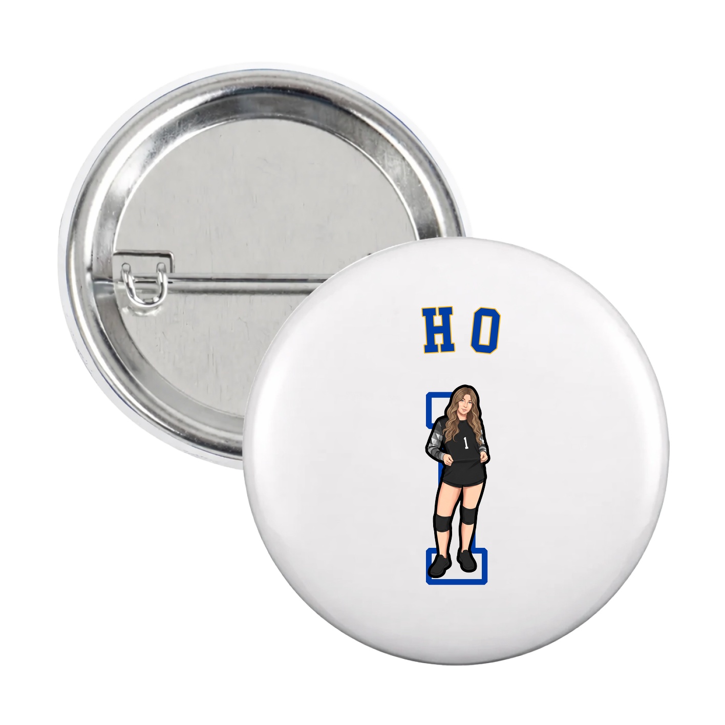 Game Day Button — Shirsey Arch in White