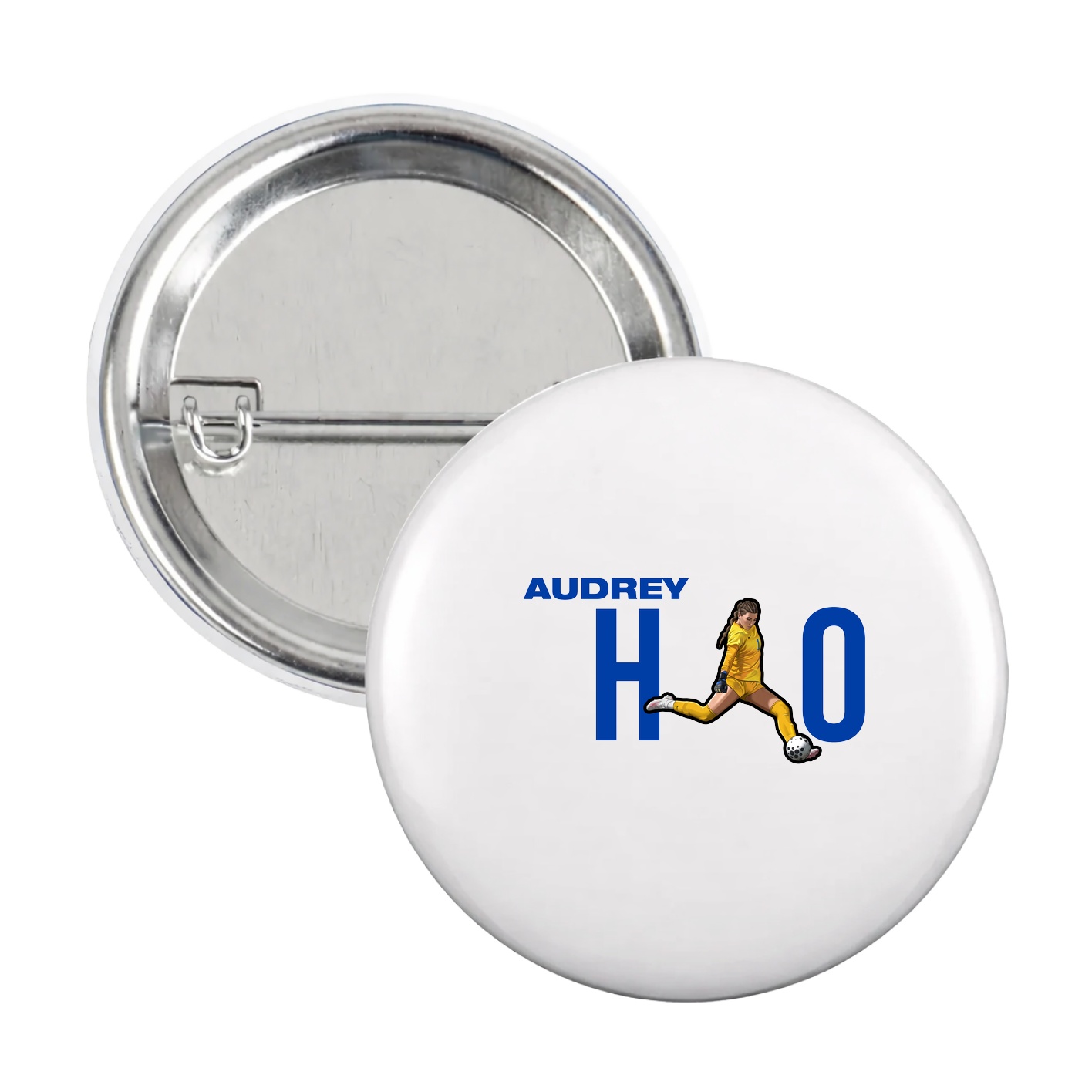 Game Day Button — Player Name in White