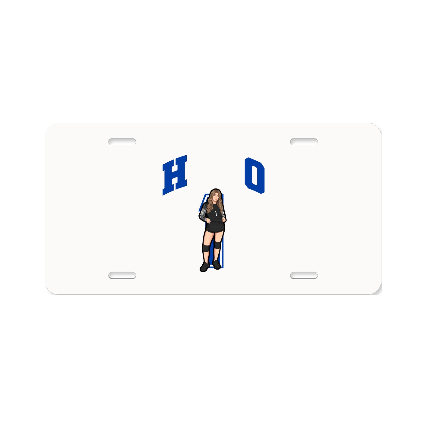 License Plate — Number in Classic