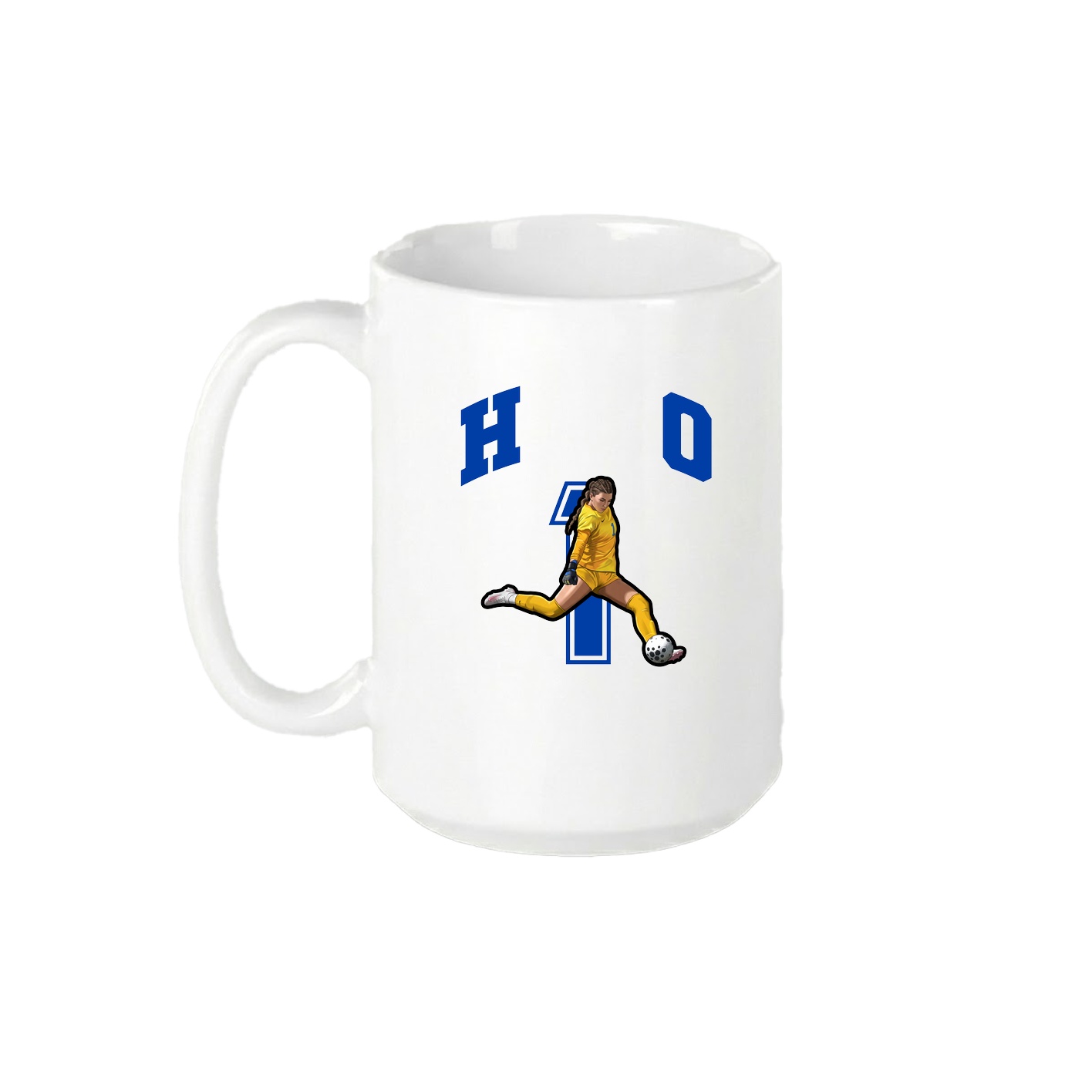15oz Coffee Mug — Number in White