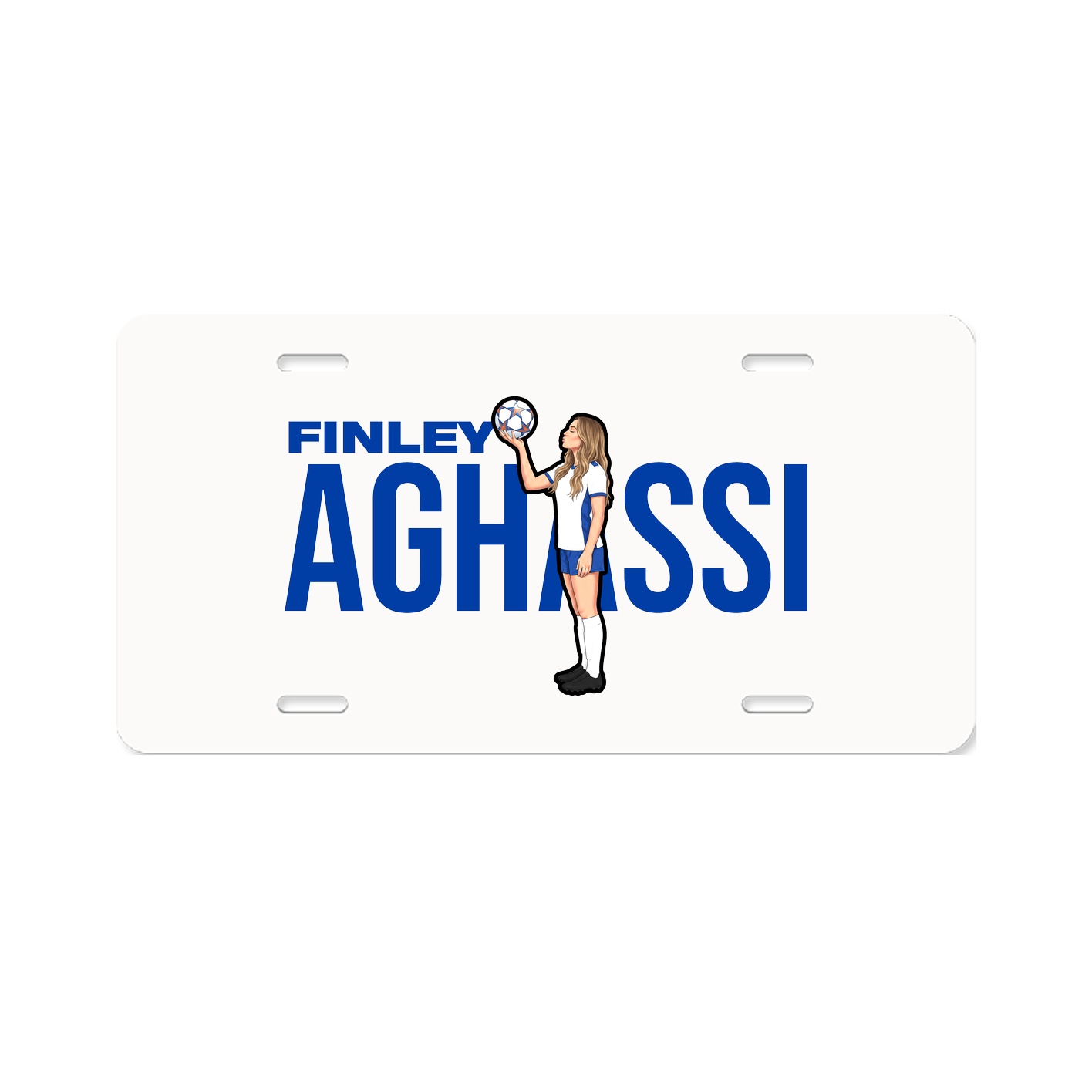 License Plate — Player Name in Classic