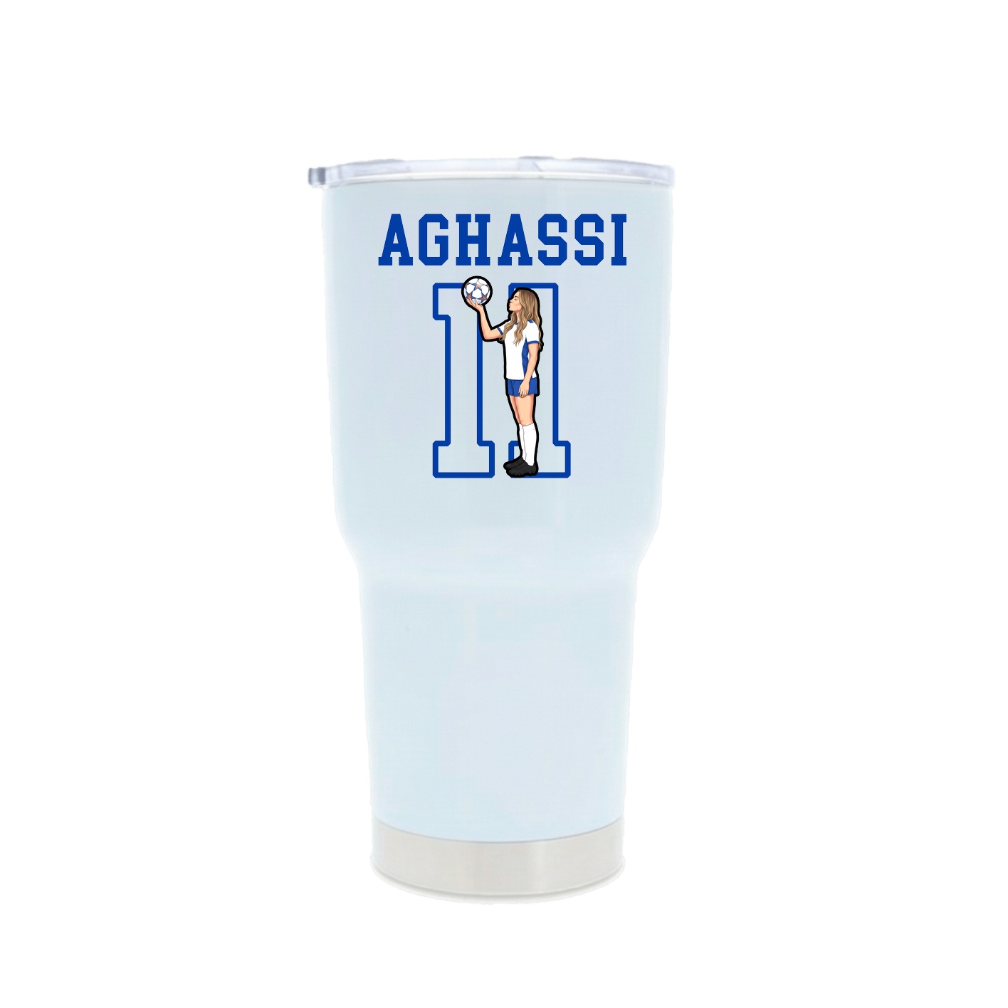30oz Stainless Steel Tumbler — Shirsey in White