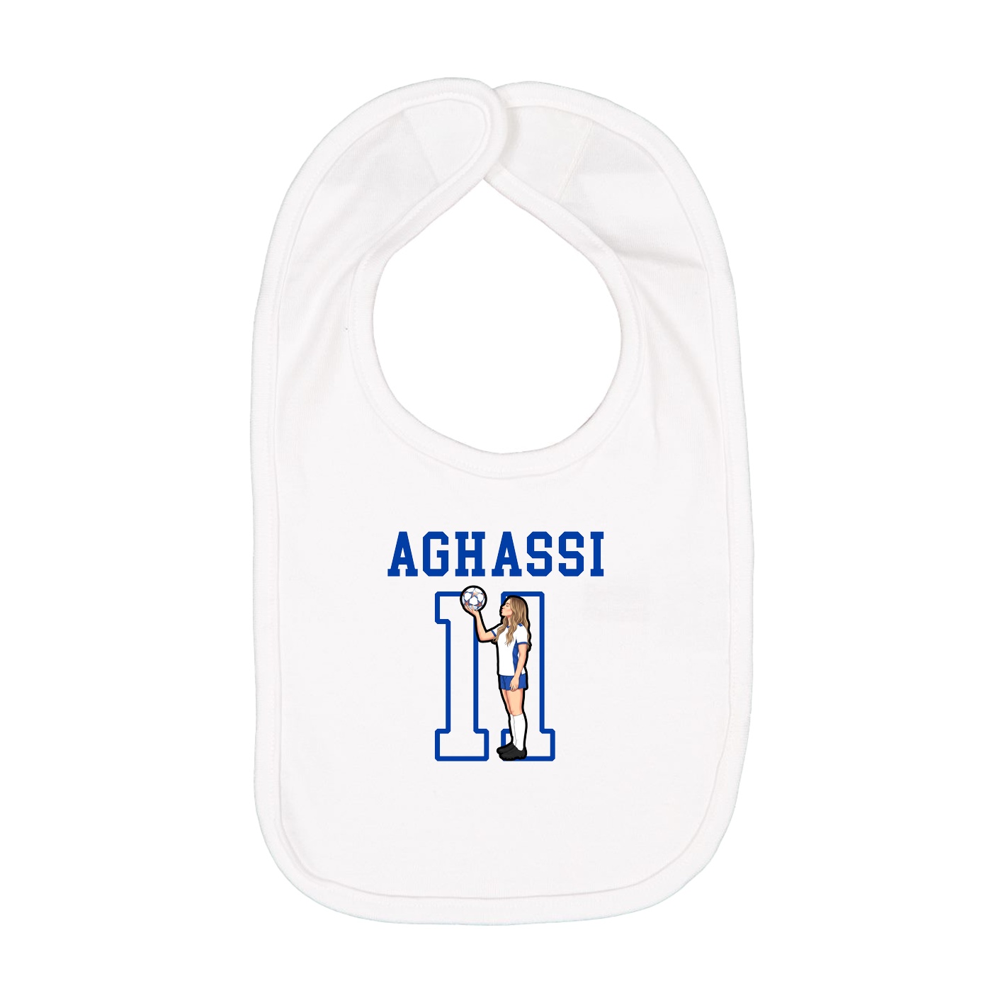 Infant Bib — Shirsey in White