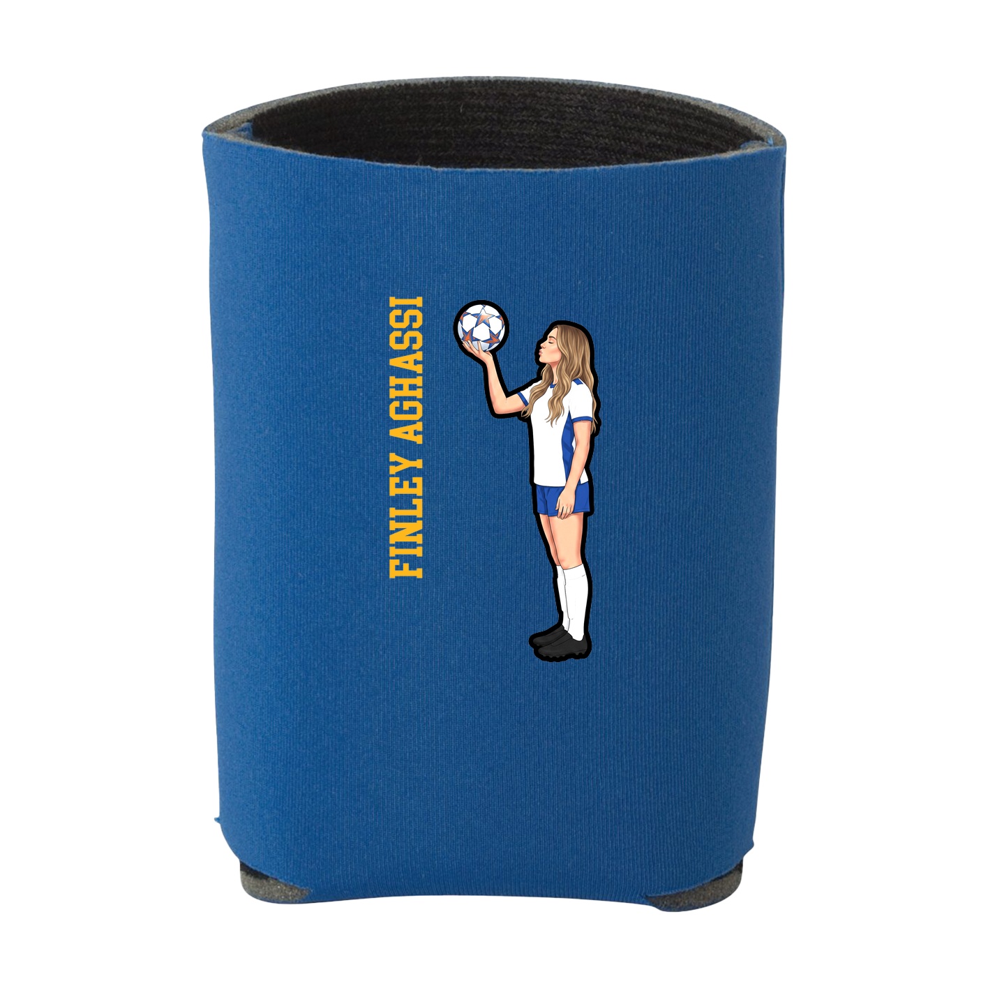 Can Holder — Name Vertical in Royal