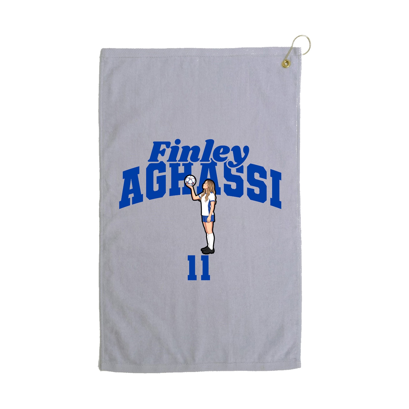 Golf Towel — Signature Arch in Grey