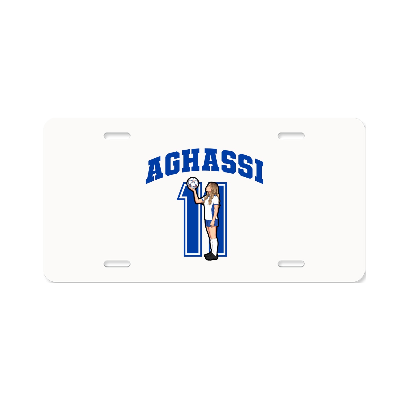 License Plate — Number in Classic