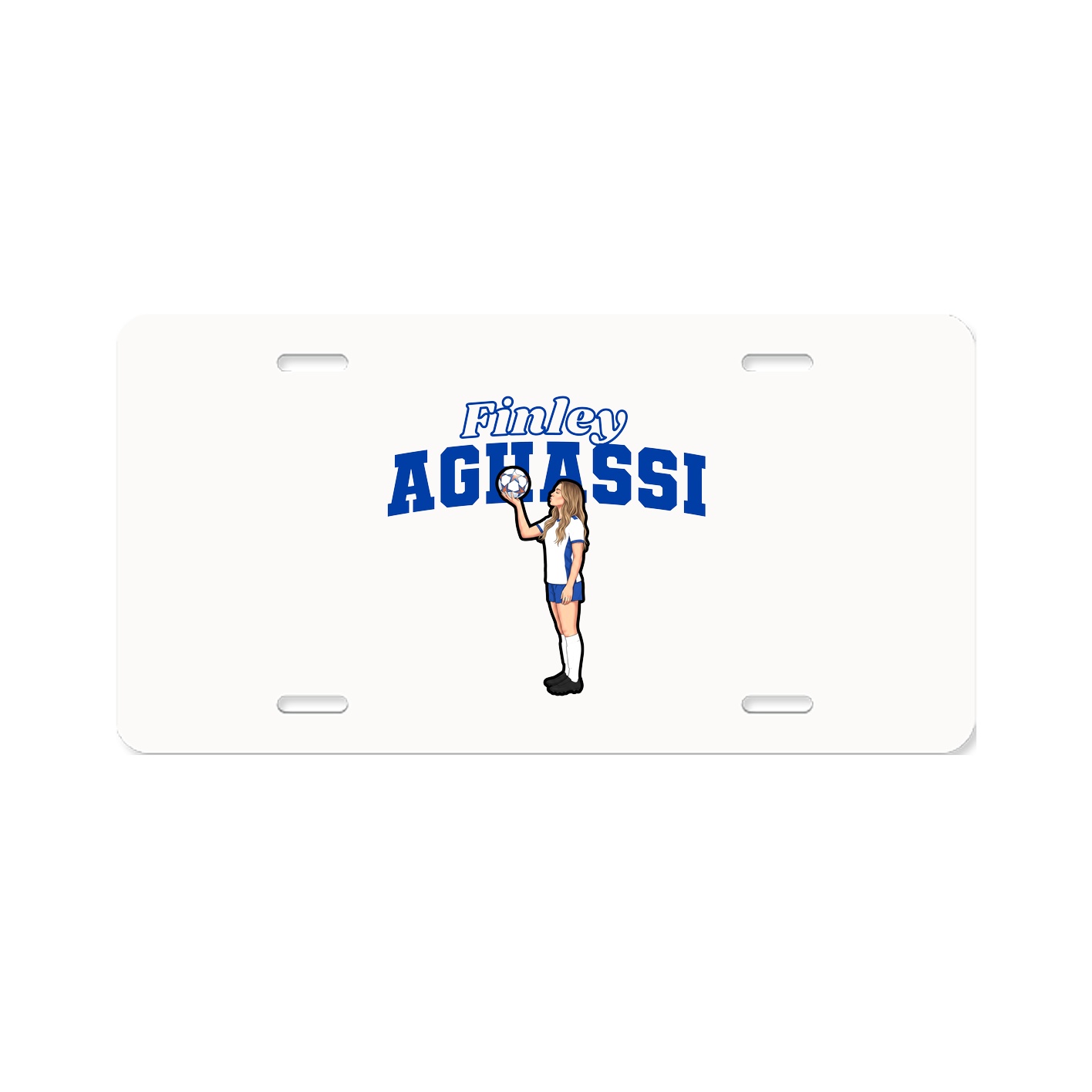 License Plate — Name Arch in Classic