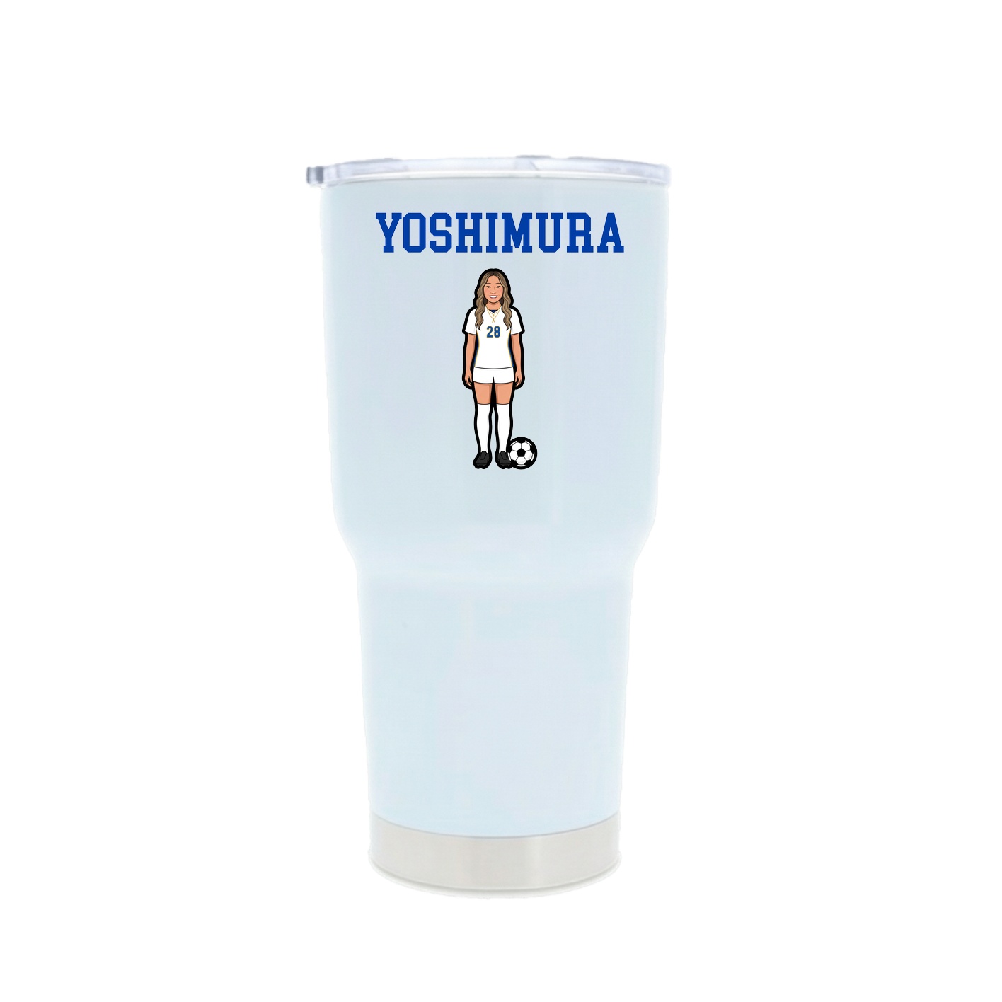 30oz Stainless Steel Tumbler — Shirsey in White