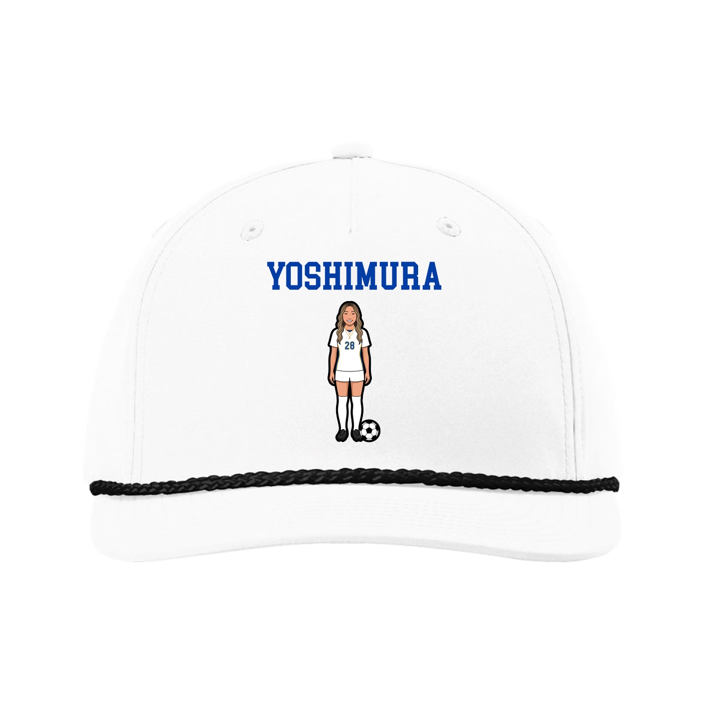 Five-Panel Classic Rope Cap — Shirsey in White