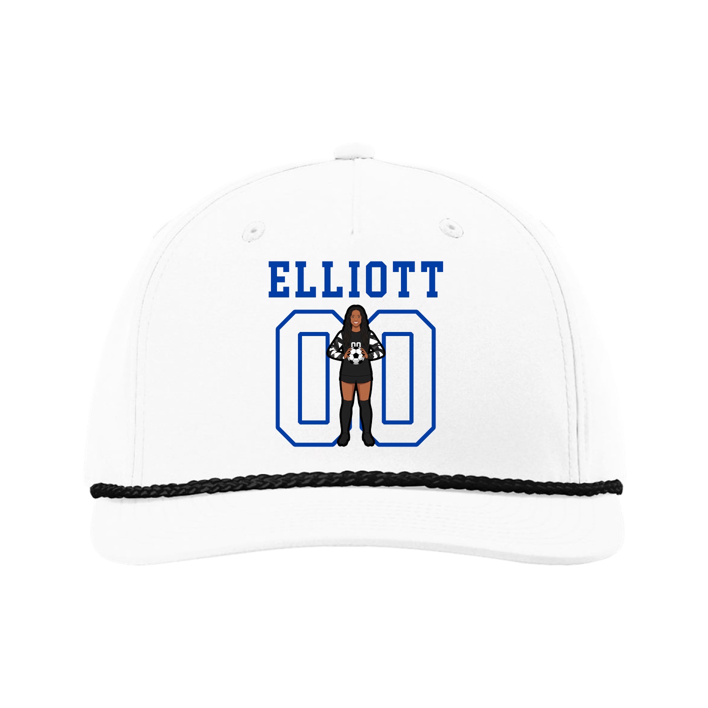Five-Panel Classic Rope Cap — Shirsey in White