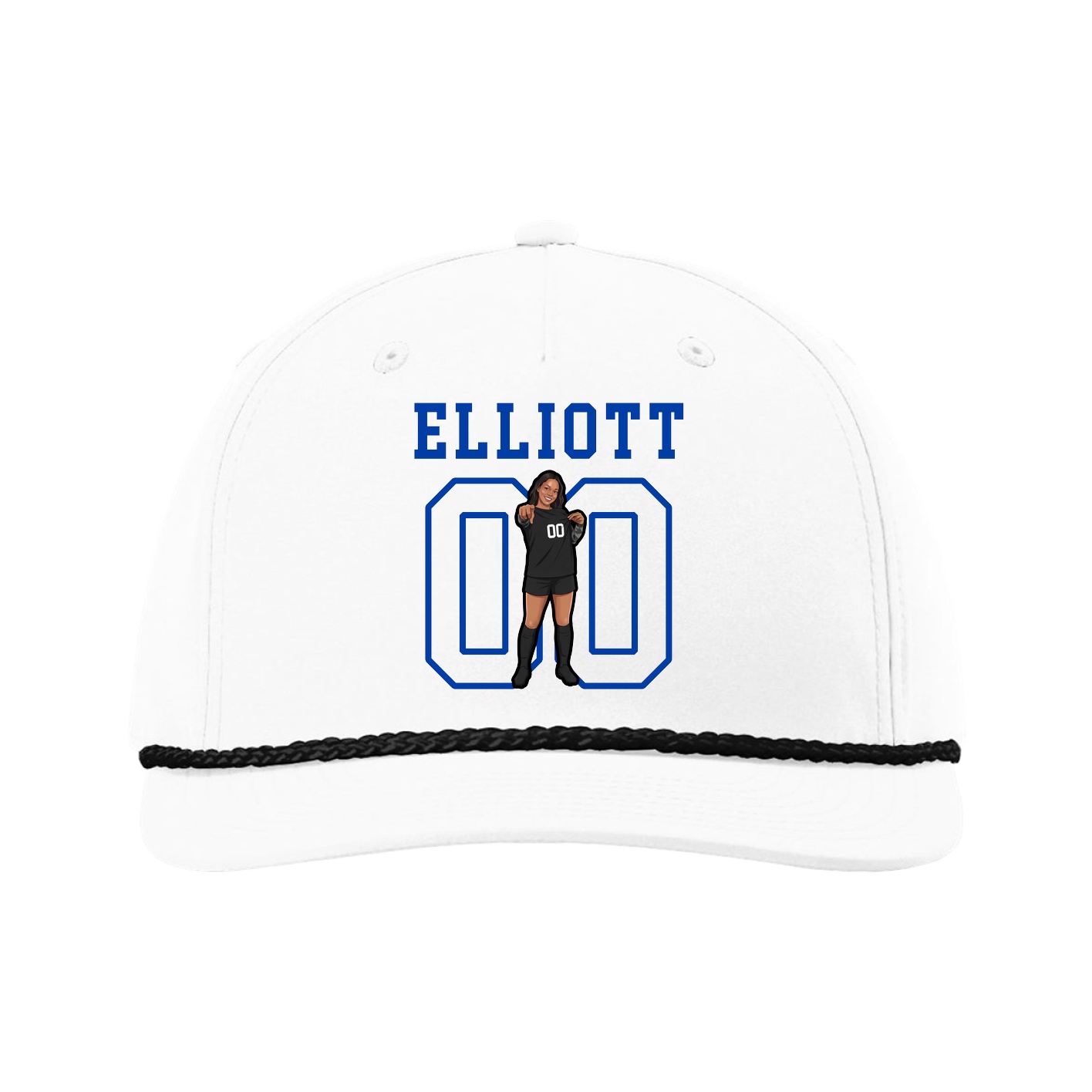 Five-Panel Classic Rope Cap — Shirsey in White