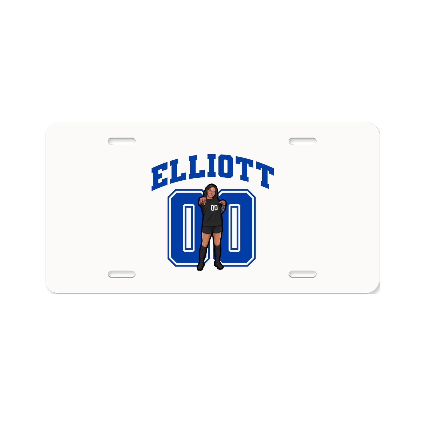 License Plate — Number in Classic
