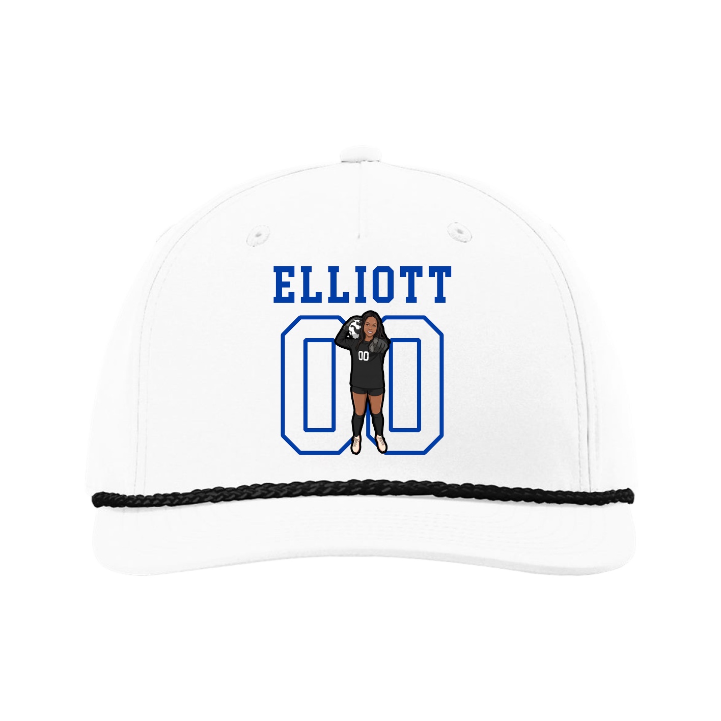 Five-Panel Classic Rope Cap — Shirsey in White