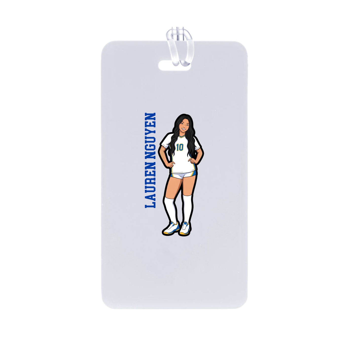 Bag Tag — Name Vertical in Classic