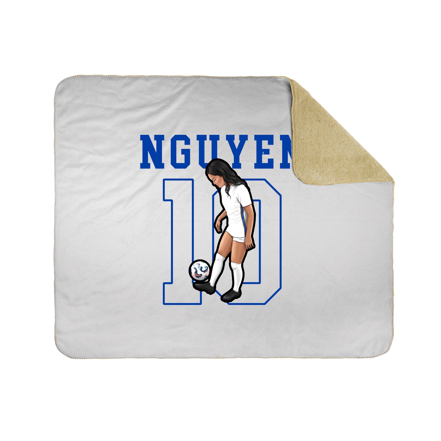 Throw Blanket — Shirsey in White