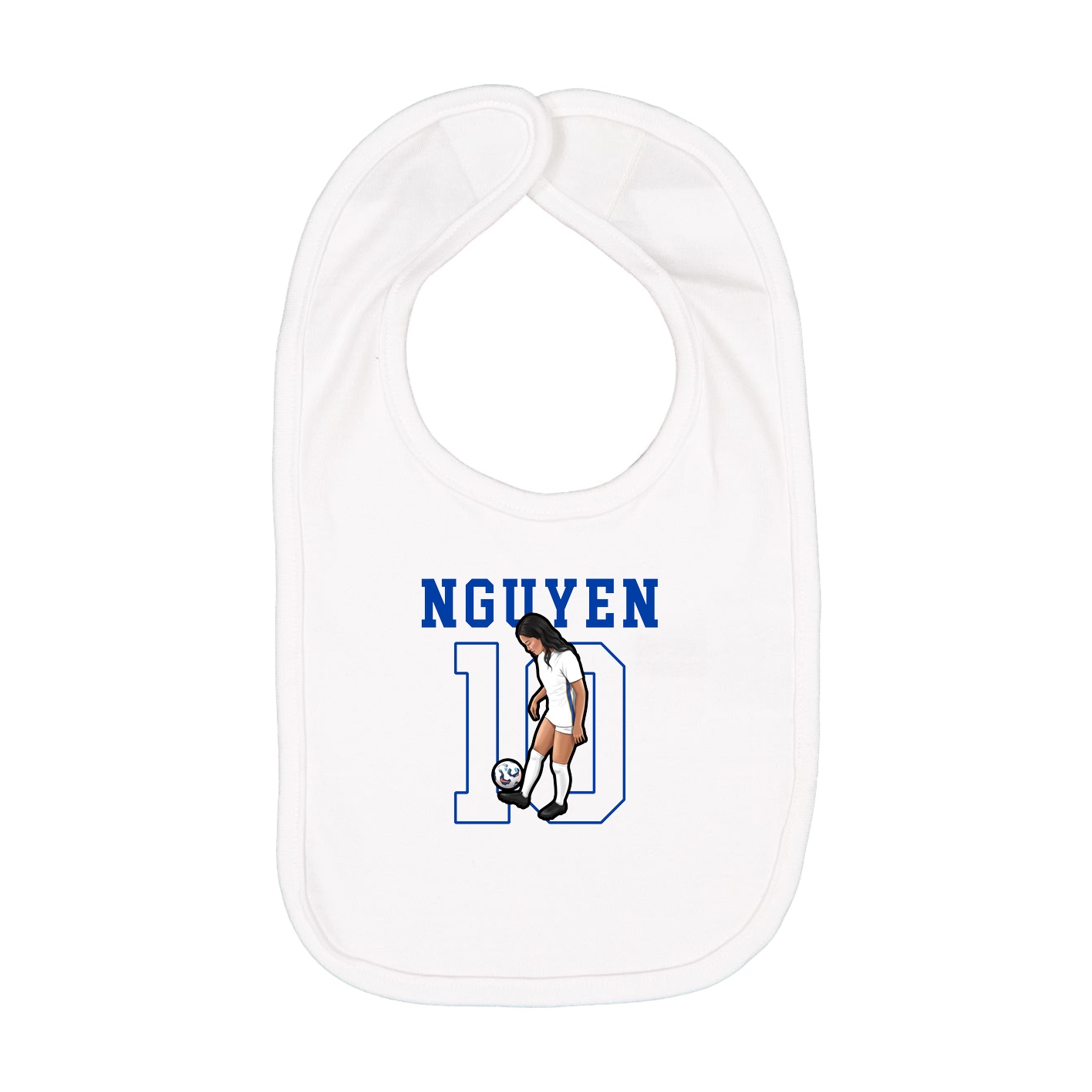 Infant Bib — Shirsey in White