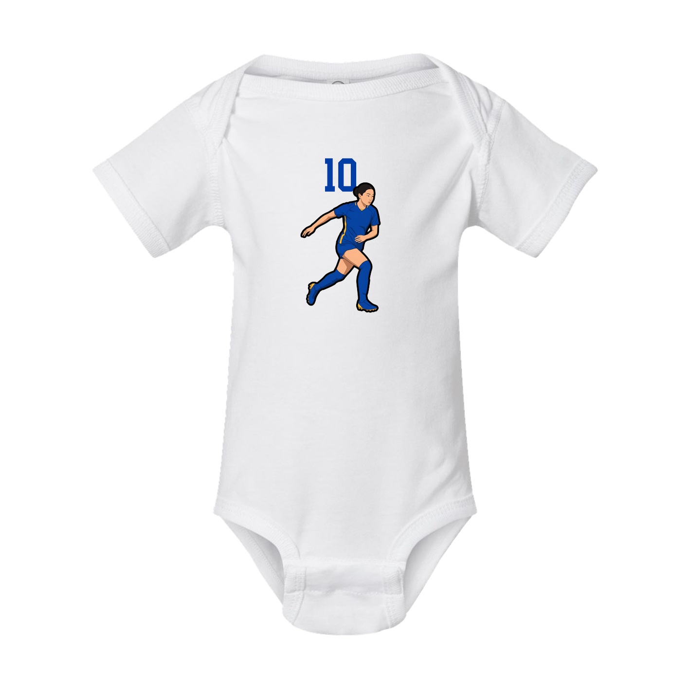 Baby Onesie — Number Top in White