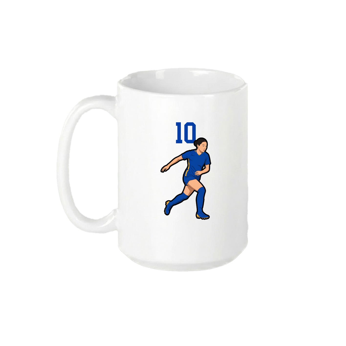 15oz Coffee Mug — Number Top in White