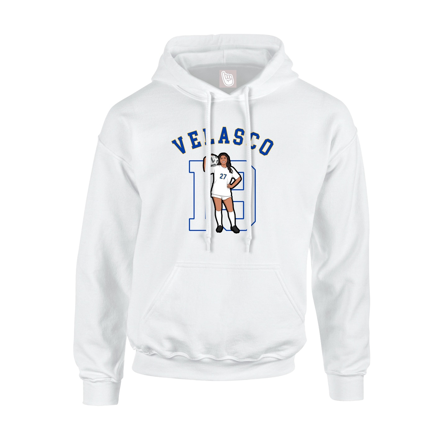 Youth Hoodie — Shirsey Arch in White
