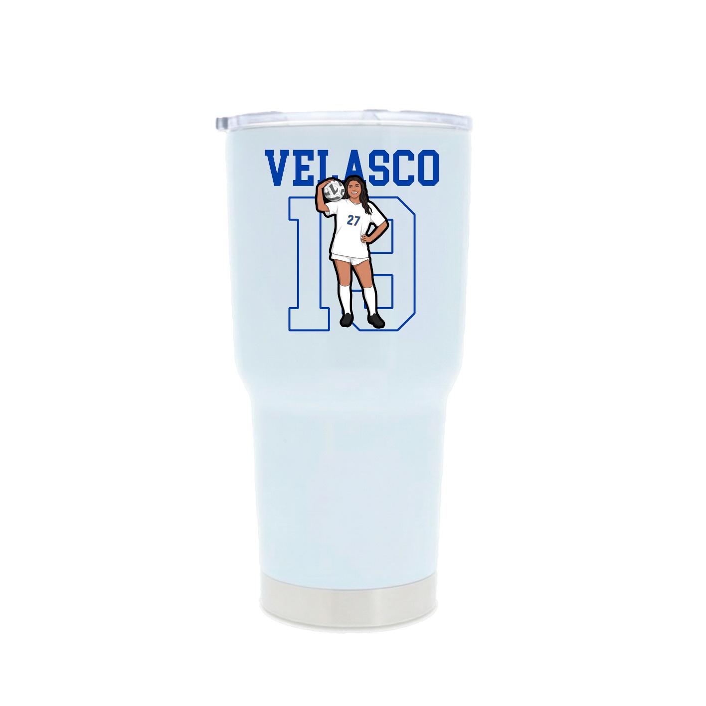 30oz Stainless Steel Tumbler — Shirsey in White