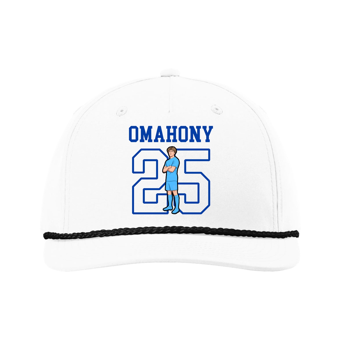 Five-Panel Classic Rope Cap — Shirsey in White