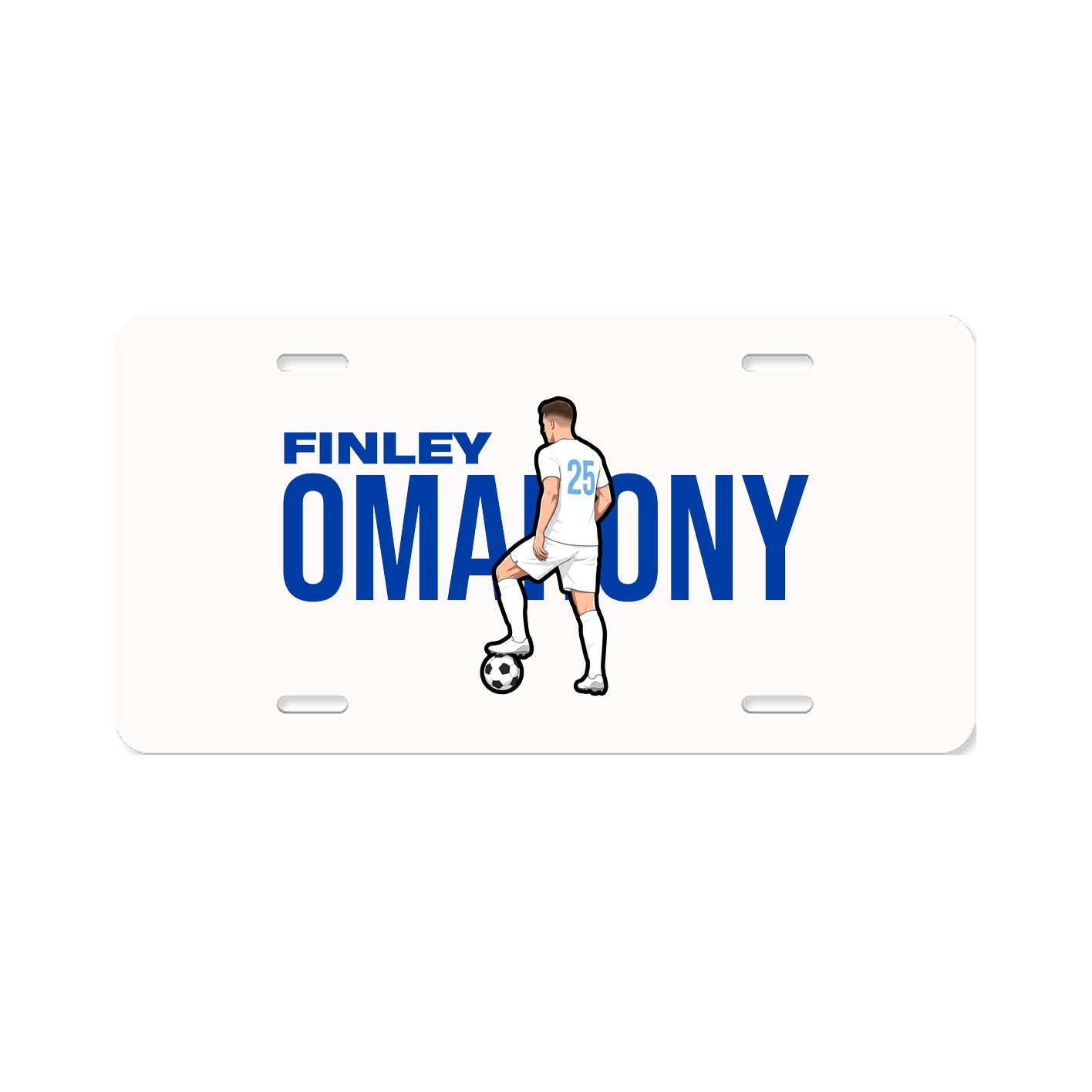 License Plate — Player Name in Classic