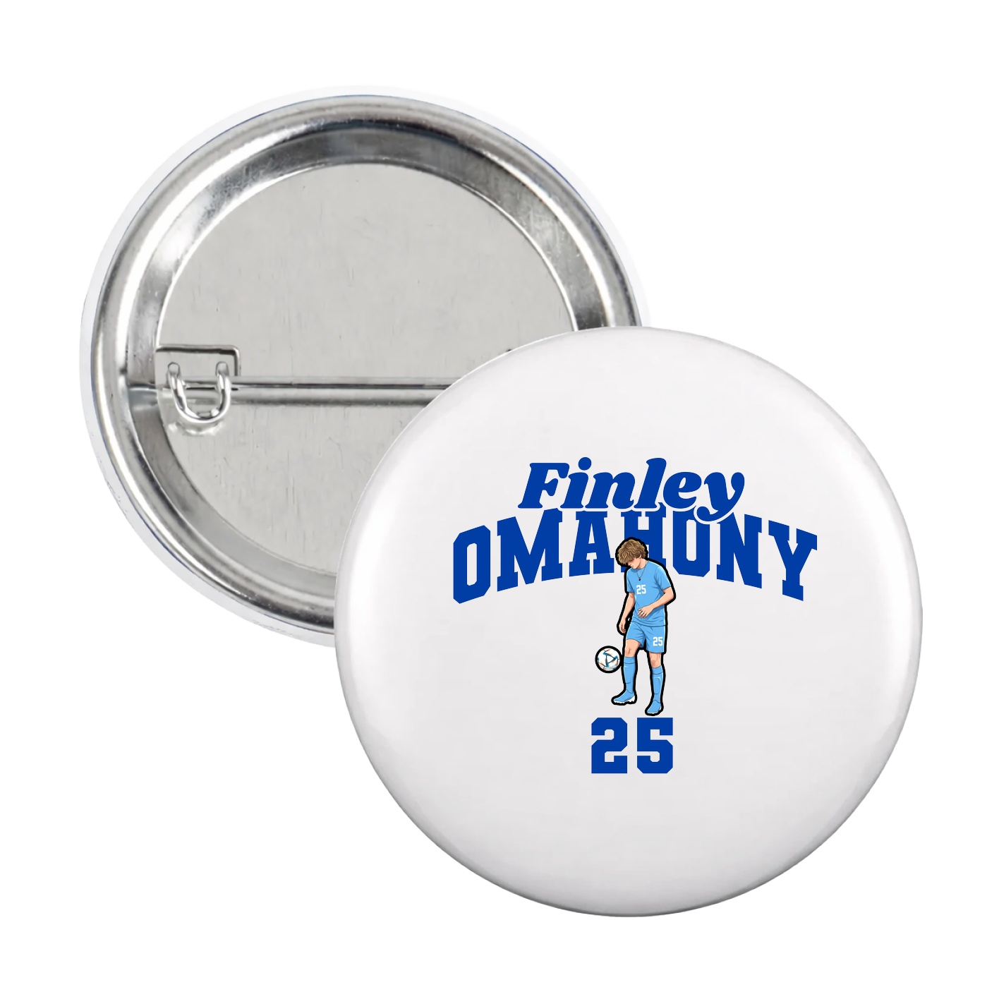 Game Day Button — Signature Arch in White