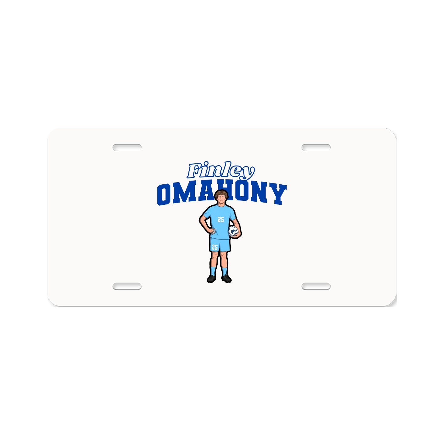 License Plate — Name Arch in Classic