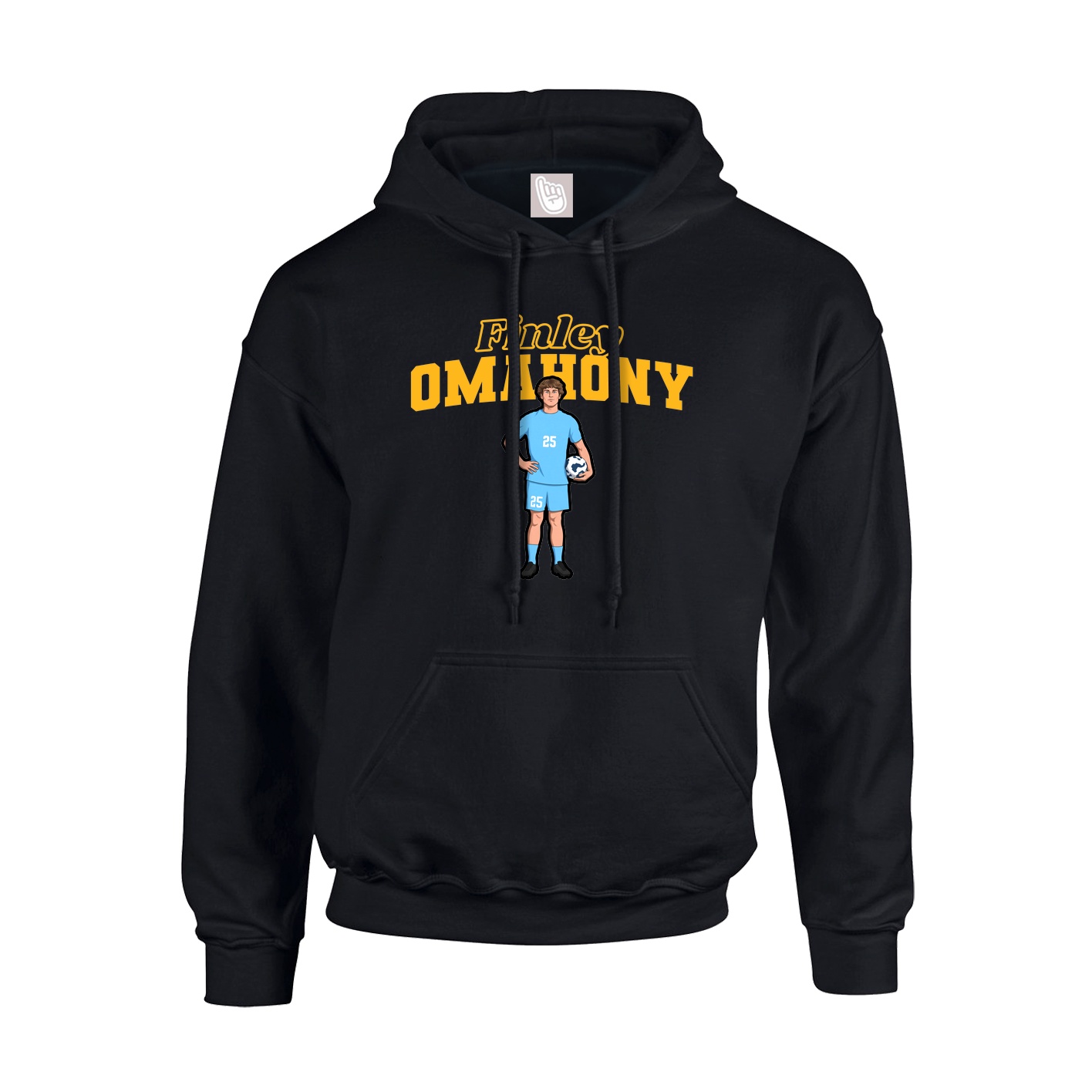 Hoodie — Name Arch in Black