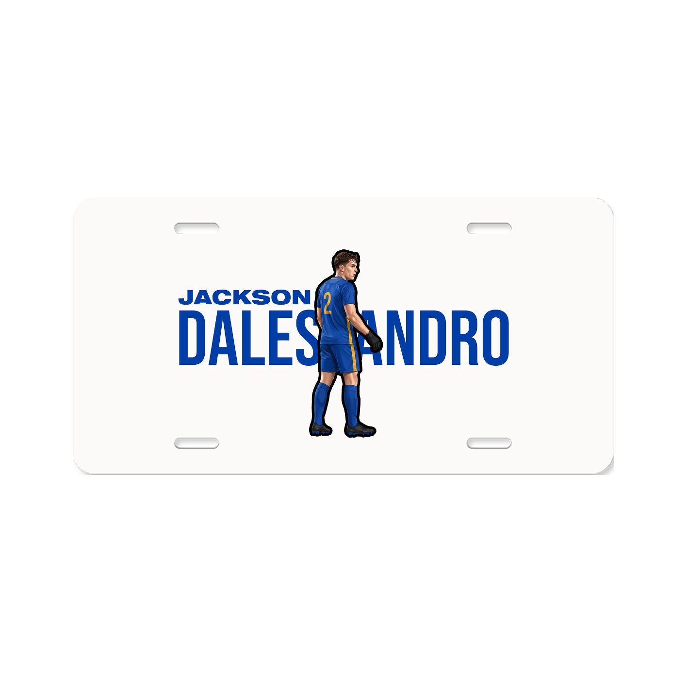 License Plate — Player Name in Classic