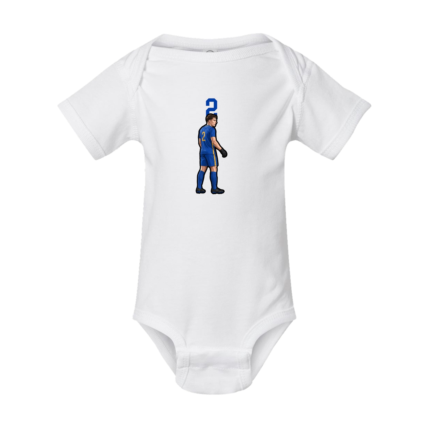 Baby Onesie — Number Top in White