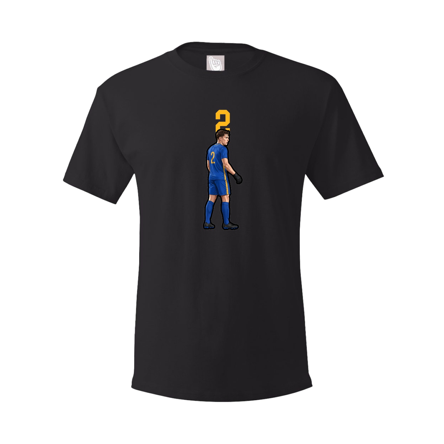 Youth Tee — Number Top in Black