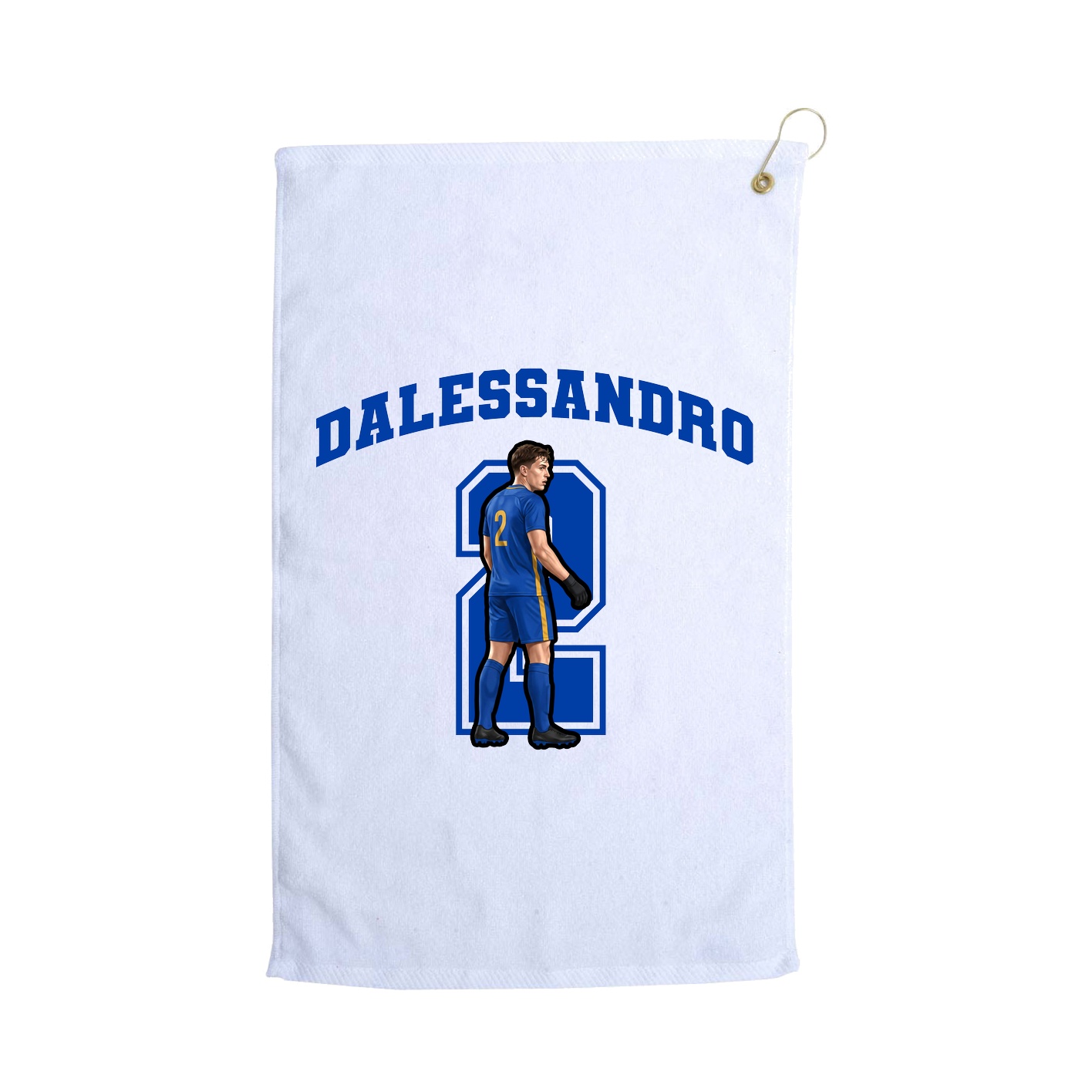 Golf Towel — Number in White