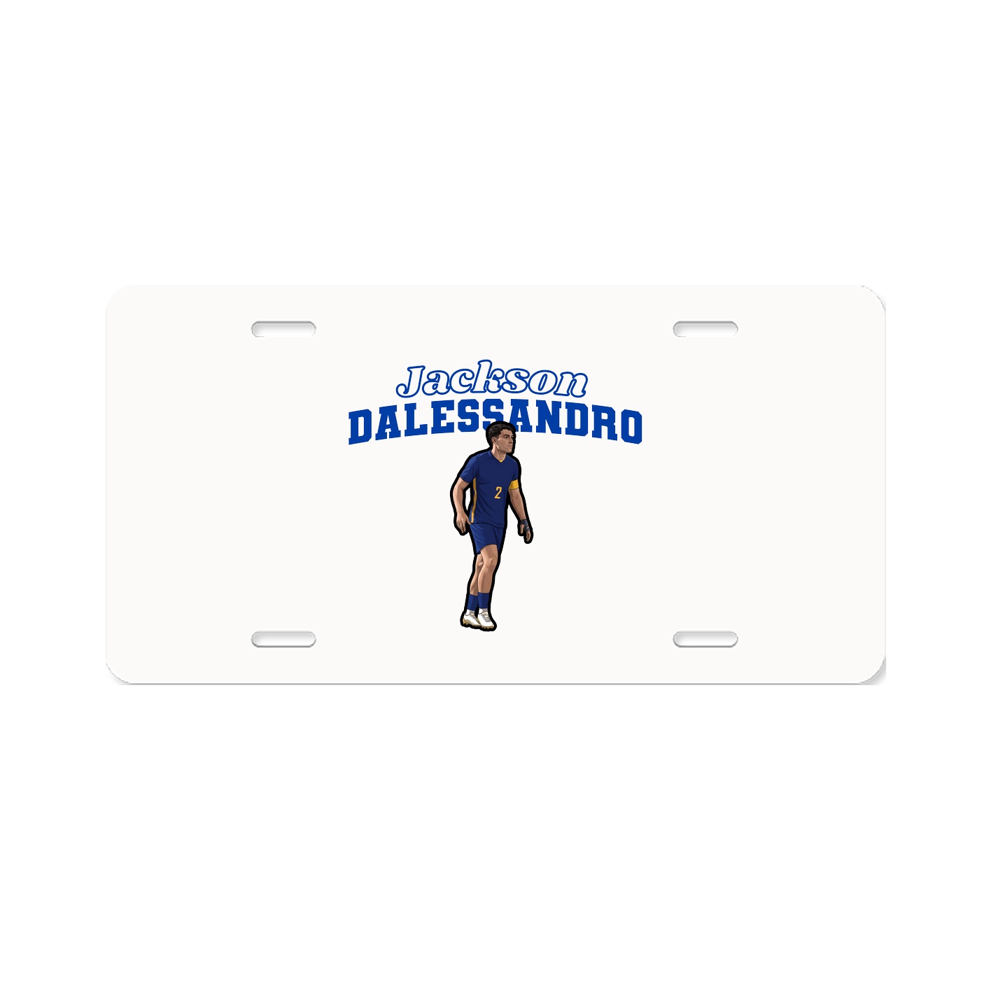 License Plate — Name Arch in Classic
