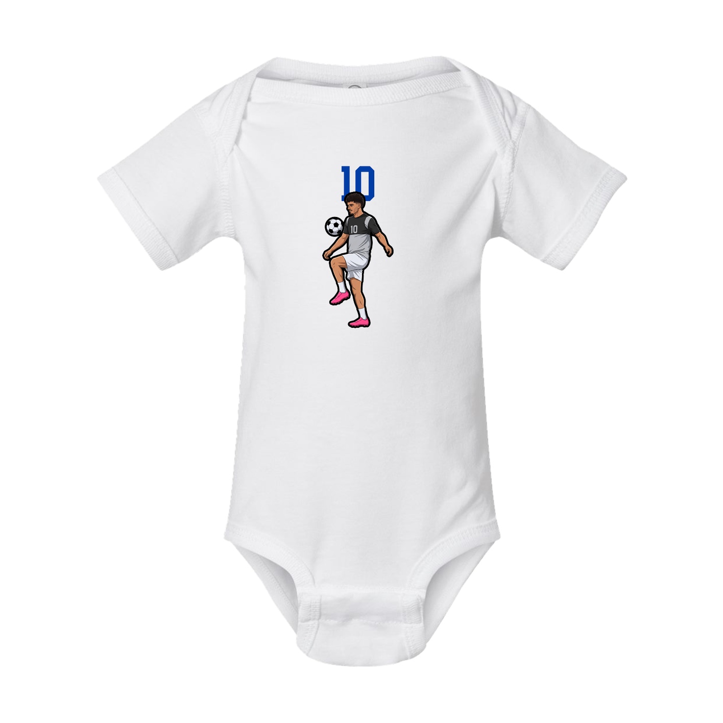 Baby Onesie — Number Top in White